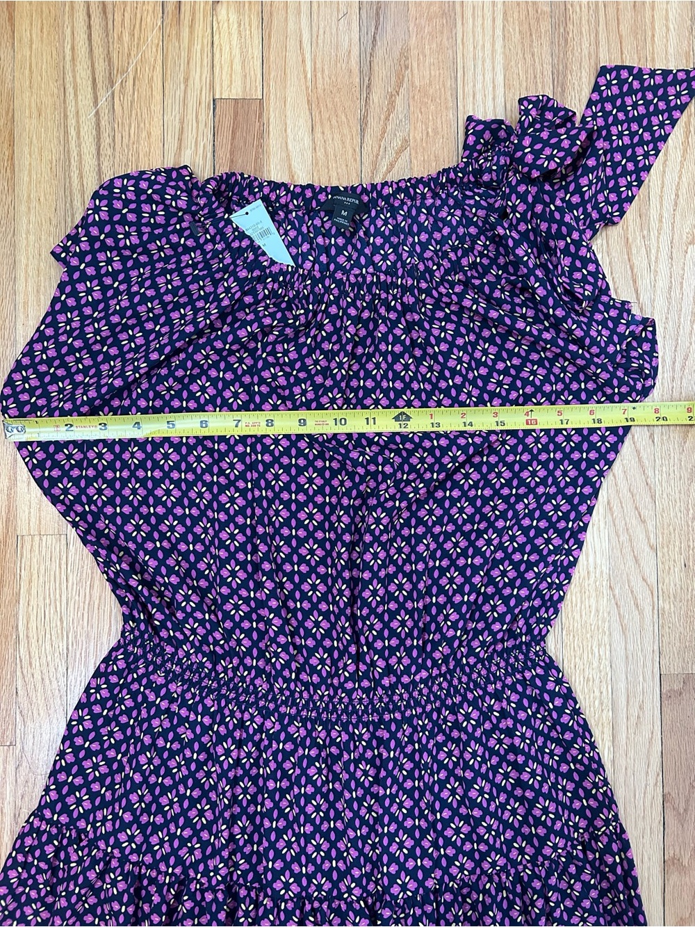 NWT Banana Republic Shirred Neck Drop Waist Midi Dress - Picture 10 of 12